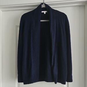 Fairway & Greene Cashmere Cardigan Small Navy Blue